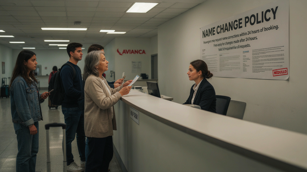 Avianca Name Change Policy