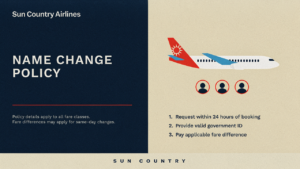 Sun Country Airlines Name Change Policy